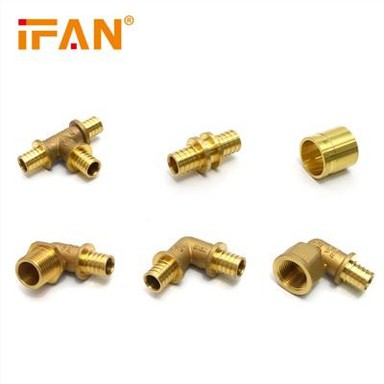 Skyvebeslag i messing