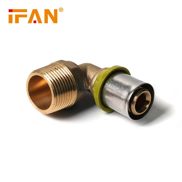 brass elbow press fitting